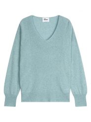 Just Cashmere Kaszmirowy sweter "Birse" w kolorze błękitnym rozmiar: M. Niebieskie swetry Just Cashmere, m, bez wzorów, z kaszmiru, bez ramiączek. Za 426.40 zł.