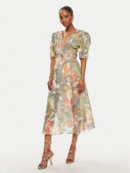 TWINSET Sukienka letnia 241TT2451 Kolorowy Regular Fit. Sukienki Twinset, bez wzorów, z bawełny, bez kołnierzyka, bez ramiączek. Za 1,119.00 zł.