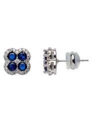 U.S. Polo Assn. Kolczyki-wkrętki z kryształami rozmiar: onesize. Niebieskie kolczyki U.S. Polo Assn., z kryształem, metalowe. Za 82.99 zł.