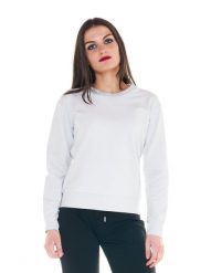 Damska bluza z okrągłym dekoltem Cristal Shine. Szare bluzy LEONE 1947 APPAREL, na lato, l, bez wzorów, z bawełny, sportowe, bez ramiączek, bez kaptura. Za 147.31 zł.