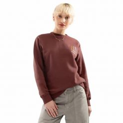 Damska bluza dresowa Lifestyle Siroko Tents-W. Brązowe bluzy bez kaptura SIROKO, m, bez wzorów, z bawełny, bez kaptura. Za 65.00 zł.