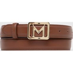 Marella pasek skórzany damski kolor brązowy. Brązowe paski Marella, bez wzorów. Za 419.99 zł.
