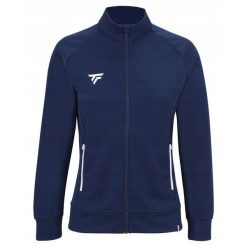 Bluza tenisowa damska Tecnifibre Team Jacket. Niebieskie bluzy TECNIFIBRE, bez wzorów, sportowe, bez ramiączek, bez kaptura. W wyprzedaży za 229.00 zł.