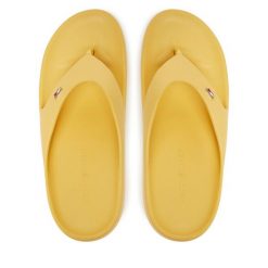 Japonki Tommy Hilfiger. Żółte japonki Tommy Hilfiger, bez wzorów. Za 119.99 zł.