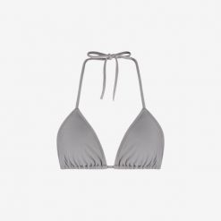 Damski premium bikini top trójkątny do pływania & surfingu - Szary. Szare bikini WALLIEN, bez wzorów, z materiału, sportowe. Za 209.00 zł.