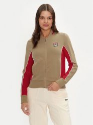 Fila Bluza Laiben FAW0741 Beżowy Regular Fit. Brązowe bluzy Fila, m, bez wzorów, z syntetyku, bez kaptura. Za 99.99 zł.