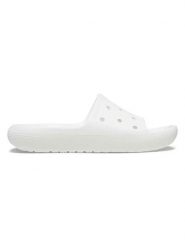 Crocs Klapki "Classic" w kolorze białym rozmiar: 41/42. Białe klapki Crocs, bez wzorów, klasyczne, z otwartym noskiem, bez obcasa, bez zapięcia. Za 109.95 zł.