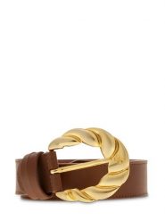 Guess Pasek BW9474 P6335 Brązowy. Brązowe paski Guess, z aplikacjami, ze skóry. Za 324.99 zł.
