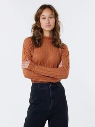 Rip Curl Sweter "Cosy" w kolorze pomarańczowym rozmiar: M. Pomarańczowe swetry Rip Curl, m, bez wzorów, bez ramiączek. Za 92.21 zł.