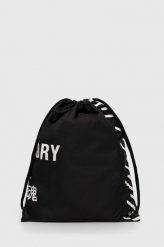 Superdry plecak kolor czarny z nadrukiem. Czarne plecaki Superdry, bez wzorów, z nadrukiem, bez dodatków. W wyprzedaży za 85.99 zł.