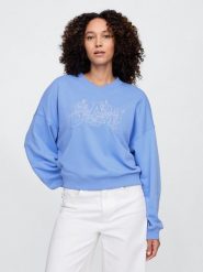 GAP Bluza w kolorze błękitnym rozmiar: L. Niebieskie bluzy GAP, l, bez wzorów, bez kaptura. Za 154.43 zł.