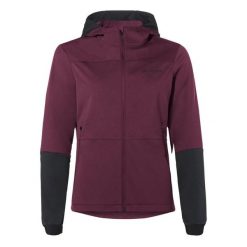 Damska bluza dresowa z kapturem VAUDE Qimsa Softshell. Fioletowe bluzy Vaude, l, bez wzorów, z dresówki, z kapturem, rowerowe. W wyprzedaży za 622.55 zł.