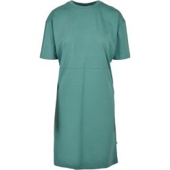 Organiczna Sukienka Damska Z Rozcięciami Po Bokach, Oversize. Białe sukienki Urban Classics, xl, bez wzorów, sportowe, bez kołnierzyka, bez ramiączek, oversize. Za 139.99 zł.