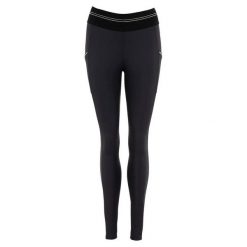 Damskie silikonowe legginsy jeździeckie z pełną przyczepnością ANKY Tournament. Brązowe legginsy ANKY, bez wzorów, z elastanu, eleganckie. Za 553.50 zł.