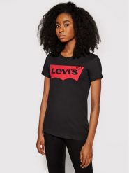 Levi's® T-Shirt The Perfect Graphic Tee 17369-0201 Czarny Regular Fit. Czarne t-shirty s, bez wzorów, z bawełny, bez kołnierzyka, bez ramiączek. Za 99.99 zł.