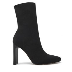 Botki Aldo. Czarne botki Aldo, bez wzorów, bez obcasa, na słupku, bez zapięcia. Za 349.99 zł.