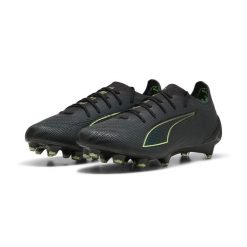 Buty piłkarskie unisex ULTRA 6 ULTIMATE FG PUMA. Czarne buty do biegania Puma, bez wzorów, bez zapięcia, do biegania. W wyprzedaży za 807.30 zł.