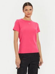 Hugo T-Shirt Deloris 50512002 Różowy Regular Fit. Czerwone t-shirty Hugo, xs, bez wzorów, z bawełny, bez kołnierzyka, bez ramiączek. Za 149.99 zł.