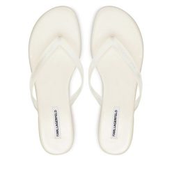 Japonki KARL LAGERFELD. Białe japonki KARL LAGERFELD, bez wzorów. Za 421.99 zł.