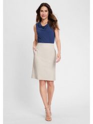 Olsen Spódnica w kolorze beżowym rozmiar: 48. Brązowe spódnice Olsen, na co dzień, bez wzorów, mini, proste. Za 117.99 zł.