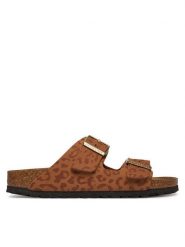 Birkenstock Klapki Arizona 1031926 Brązowy. Brązowe klapki Birkenstock, bez wzorów, ze skóry, bez obcasa, bez zapięcia. Za 429.99 zł.