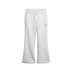 Damskie spodnie dresowe Superdry Essential Logo Lr Flare. Białe spodnie dresowe Superdry, bez wzorów, z dresówki, długie. W wyprzedaży za 308.95 zł.