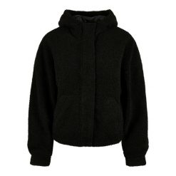 Damski polar Urban Classics sherpa. Czarne bluzy z polaru Urban Classics, bez wzorów, z polaru. Za 237.00 zł.