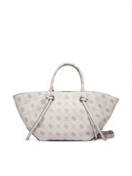 Guess Torebka Allegra HWGP24 89060 Kremowy. Białe torebki klasyczne Guess, z aplikacjami, ze skóry, bez dodatków. Za 634.99 zł.