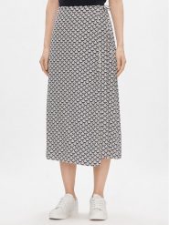Tommy Hilfiger Spódnica trapezowa Seal Aop Wrap Midi Skirt WW0WW40757 Niebieski Regular Fit. Niebieskie spódnice Tommy Hilfiger, bez wzorów, z wiskozy, midi, trapezowe. Za 299.99 zł.
