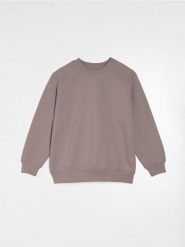 Bluza w stylu basic - brązowy. Brązowe bluzy Sinsay, l, bez wzorów, bez kaptura, do biegania. Za 19.99 zł.