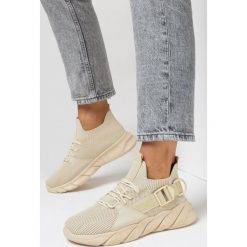 Beżowe Buty Sportowe Ancan. Brązowe buty sportowe lifestyle Born2be, z aplikacjami, sportowe, bez zapięcia. W wyprzedaży za 71.99 zł.
