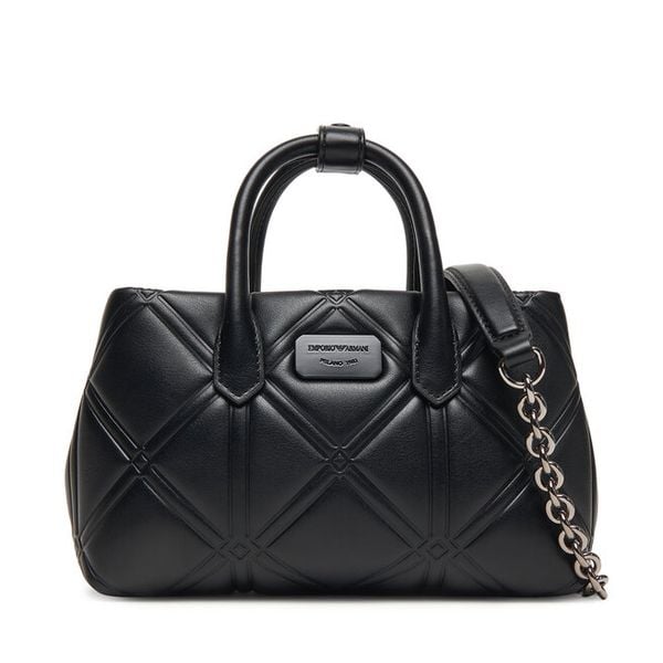 Torebka Emporio Armani. Czarne torebki klasyczne Emporio Armani, bez wzorów, klasyczne, bez dodatków. Za 949.99 zł.