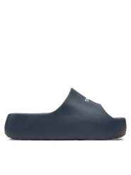 Tommy Jeans Klapki Tjw Chunky Flatform Slide EN0EN02454 Granatowy. Niebieskie klapki Tommy Jeans, bez wzorów, z jeansu, bez obcasa, bez zapięcia. Za 159.99 zł.