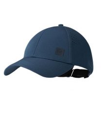 Czapka z daszkiem Summit Cap Night Blue UPF 50. Niebieskie czapki z daszkiem Buff, bez wzorów, z elastanu, klasyczne. Za 130.99 zł.