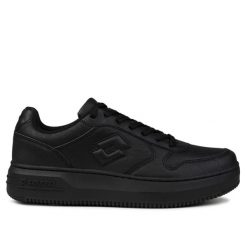 Buty damskie sportowe Lotto PALIOT PF OC. Czarne buty treningowe Lotto, bez wzorów, bez zapięcia, trekkingowe. W wyprzedaży za 128.00 zł.