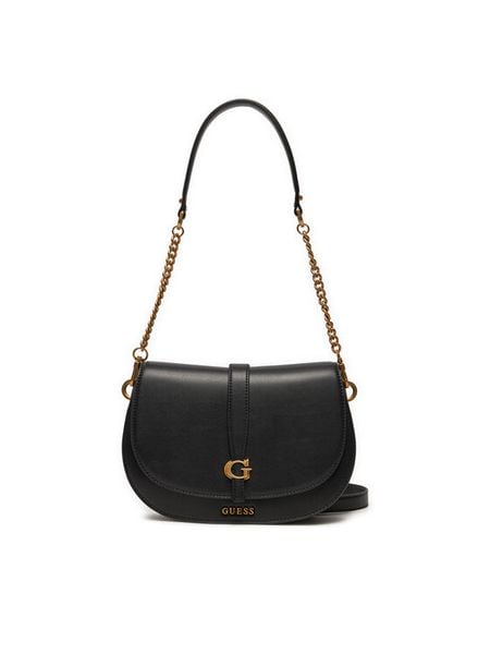 Guess Torebka Kuba HWVA93 29200 Czarny. Czarne kopertówki Guess, z aplikacjami, ze skóry, wizytowe, bez dodatków. Za 489.99 zł.