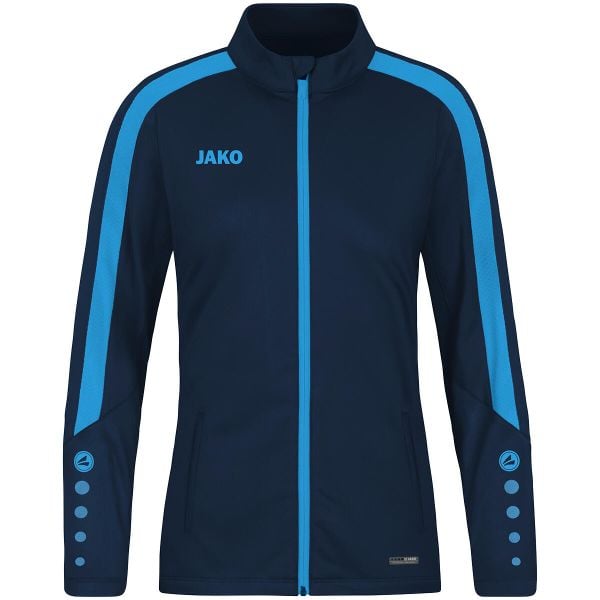 Damska bluza dresowa Jako Power. Niebieskie bluzy bez kaptura JAKO, bez wzorów, z dresówki, z kapturem. Za 174.48 zł.