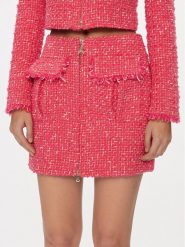 Patrizia Pepe Spódnica mini 8G0402/A376-F592 Różowy Regular Fit. Czerwone spódnice Patrizia Pepe, bez wzorów, z bawełny, mini. Za 1,809.00 zł.