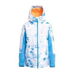 Kurtka snowboardowa damska ROXY Chloe Kim. Niebieskie kurtki narciarskie Roxy, na jesień, m, bez wzorów, z materiału, bez kaptura, snowboardowy, primaloft. Za 1,059.00 zł.