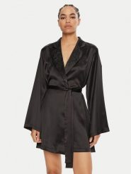 Guess Szlafrok O4BX08 WGIN0 Czarny. Czarne szlafroki damskie Guess, xs, z aplikacjami, z syntetyku, bez ramiączek. Za 359.99 zł.