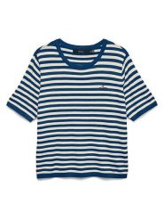 Vero Moda Sweter w kolorze granatowo-białym rozmiar: M. Niebieskie swetry Vero Moda, m, bez wzorów, bez ramiączek. Za 111.33 zł.
