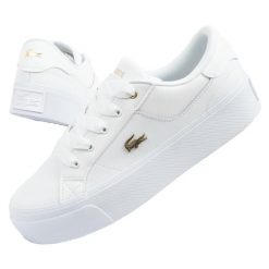 Buty sportowe Lacoste Ziane Platform. Białe buty sportowe lifestyle Lacoste, bez wzorów, ze skóry, sportowe, bez zapięcia. Za 369.00 zł.