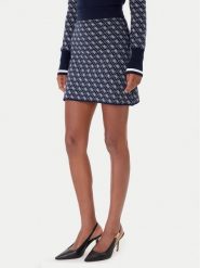Guess Spódnica ołówkowa W5BD81 Z3JD2 Granatowy Slim Fit. Niebieskie spódnice Guess, xl, z aplikacjami, z syntetyku, ołówkowe. Za 209.99 zł.