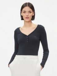 Lee Bluzka 112341572 Czarny Slim Fit. Czarne bluzki Lee, s, bez wzorów, z syntetyku, bez kołnierzyka, bez ramiączek. Za 99.99 zł.