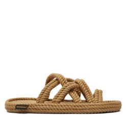 Klapki Bohonomad. Brązowe klapki Bohonomad, bez wzorów, bez obcasa, bez zapięcia. Za 229.99 zł.