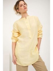 Josephine & Co Lniana tunika "Georgia" w kolorze żółtym rozmiar: 36. Żółte tuniki Josephine & Co, bez wzorów, ze lnu, bez kołnierzyka, bez ramiączek. Za 230.99 zł.