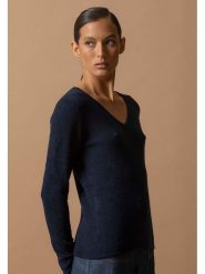 Perfect Cashmere Kaszmirowy sweter "Shannon" w kolorze granatowym rozmiar: L. Niebieskie swetry Perfect Cashmere, l, bez wzorów, z kaszmiru, bez ramiączek. Za 361.95 zł.