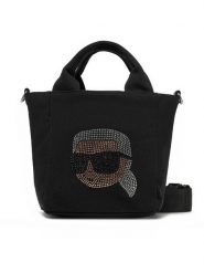 KARL LAGERFELD Torebka A1W50084 Czarny. Czarne torebki klasyczne KARL LAGERFELD, bez wzorów, z materiału, bez dodatków. Za 269.99 zł.