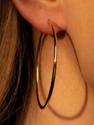 CARATELLI Złote kolczyki-kreole "Créoles dorées" rozmiar: onesize. Żółte kolczyki CARATELLI, złote. Za 1,696.99 zł.