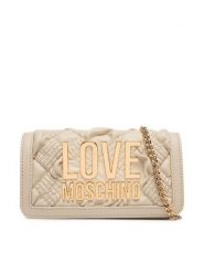 LOVE MOSCHINO Torebka JC5603PP1PL1011A Kremowy. Białe kopertówki Love Moschino, bez wzorów, ze skóry, wizytowe, bez dodatków. Za 669.99 zł.
